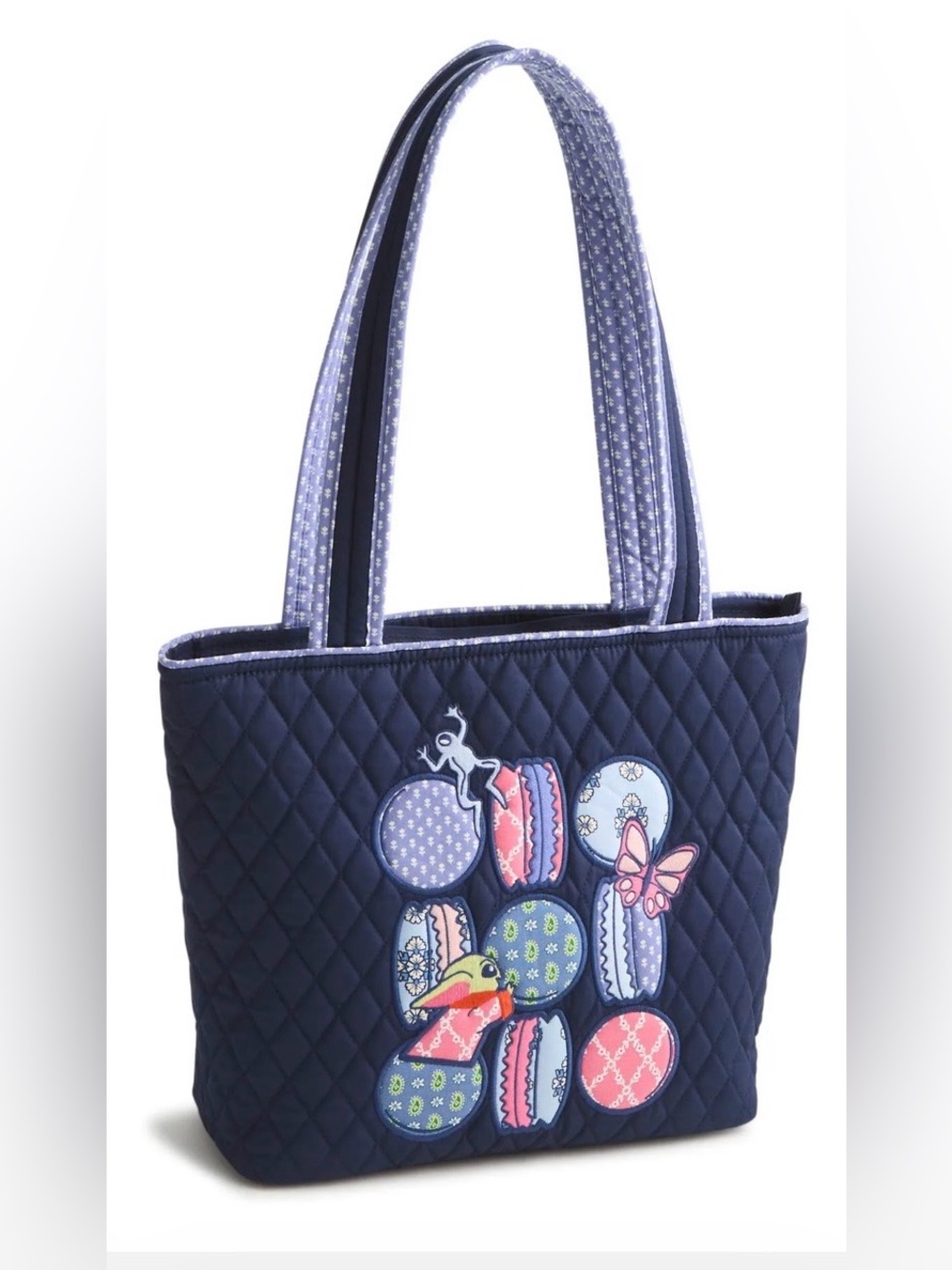 Vera Bradley Star Wars Small Original Vera Tote NWT Grogu Macarons